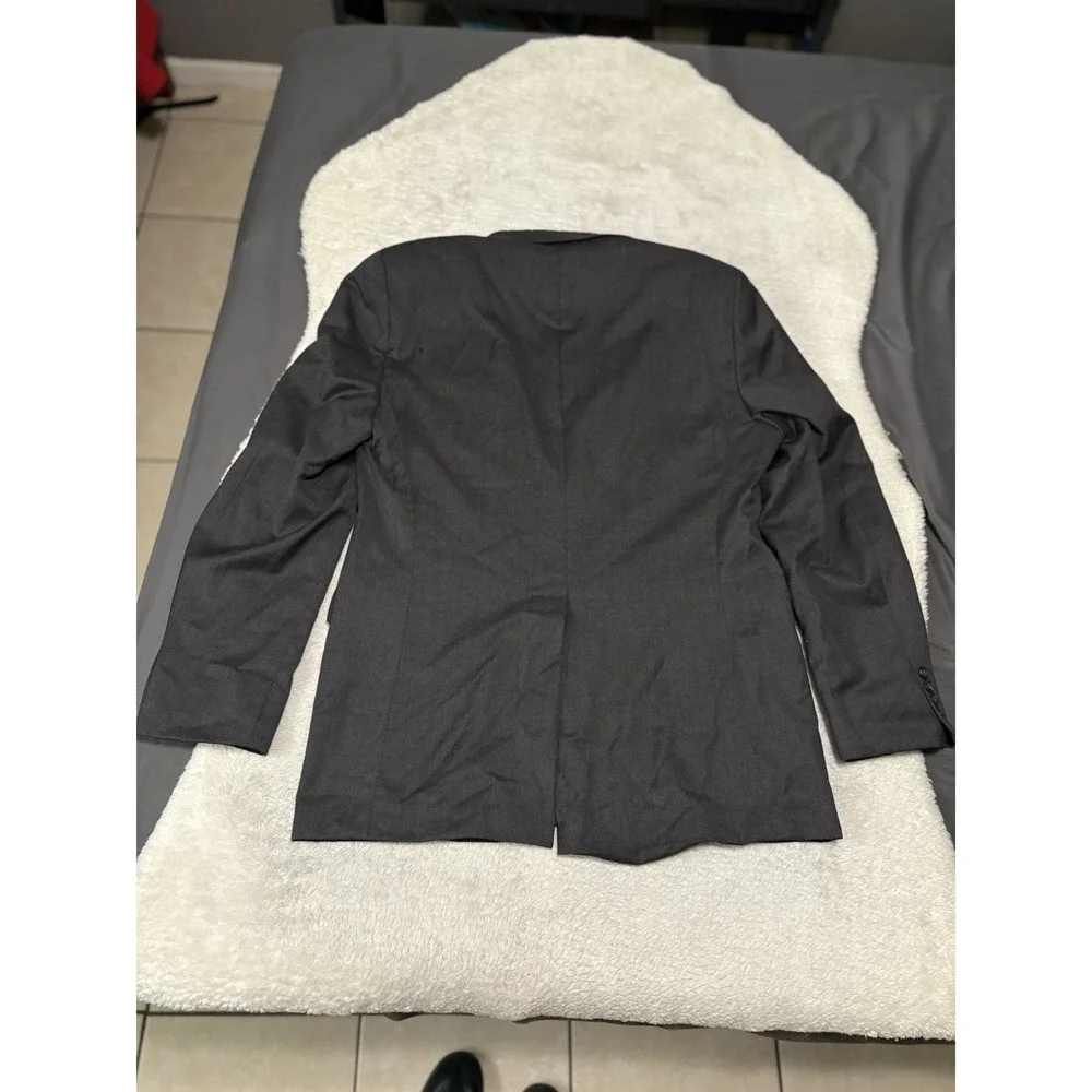 Lauren Ralph‎ Lauren Men's Charcoal Gray Blazer Jacket Size 42L Wool READ